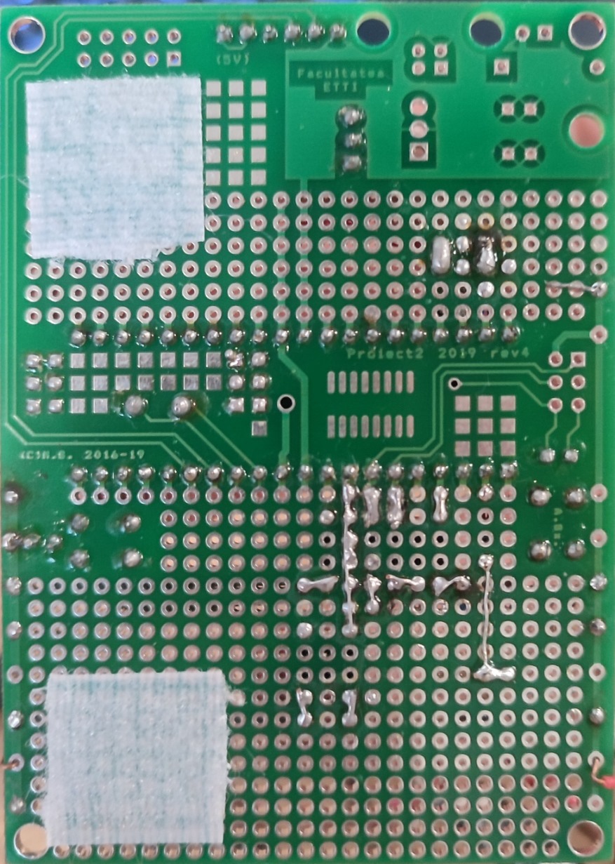Back side of the board